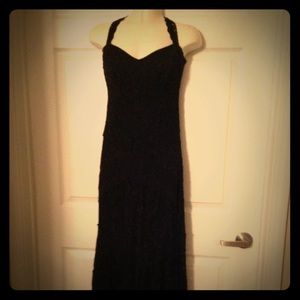 Ladies long black formal dress